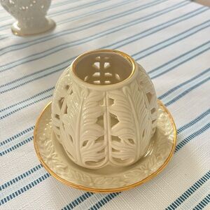 Lenox Illuminations Pierced Tealight Round Base & Top